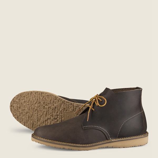 Chaussures Red Wing Heritage - Weekender – Chukka Rough & Tough Cuir - Grise Foncé - Homme 789HLBGQZ